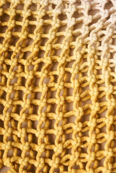 Yellow Cotton Net Fringe Fashion Bag /1 Bag Boho Chic Vibe ** Free Shipping** - Simpleaholic