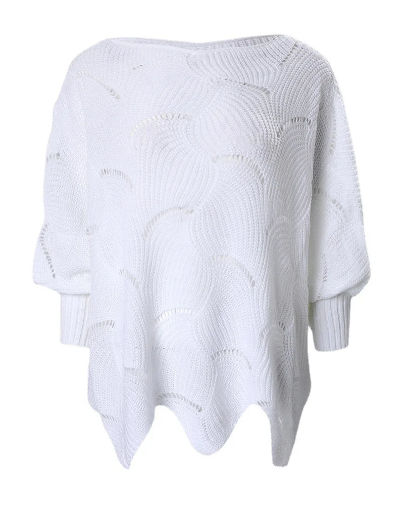 Slim Hollow Round Neck Sweater - 2023 Autumn/Winter Collection