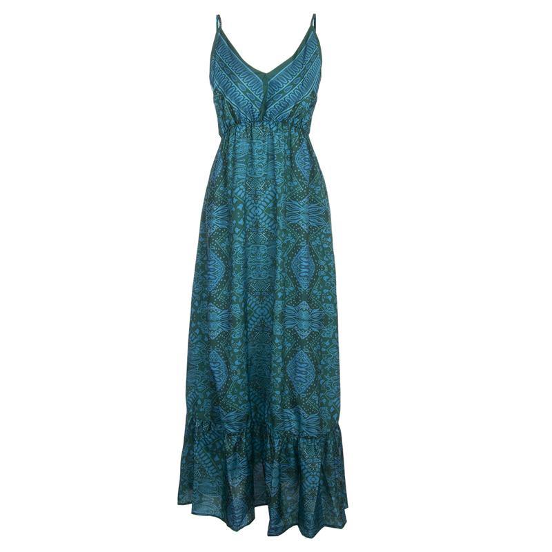 Simpleaholic product_description 2021 Women Dress Boho Vintage Sundress Maxi Floral Print Midi Sleeveless Deep V-Neck Loose High Waist Summer Beach Clothes .