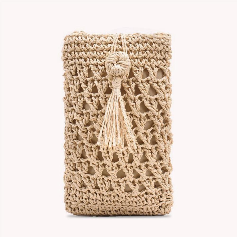 Ladies Vintage Straw Rope Summer Vacation Travel Woven Small Crossbody Bags - Simpleaholic
