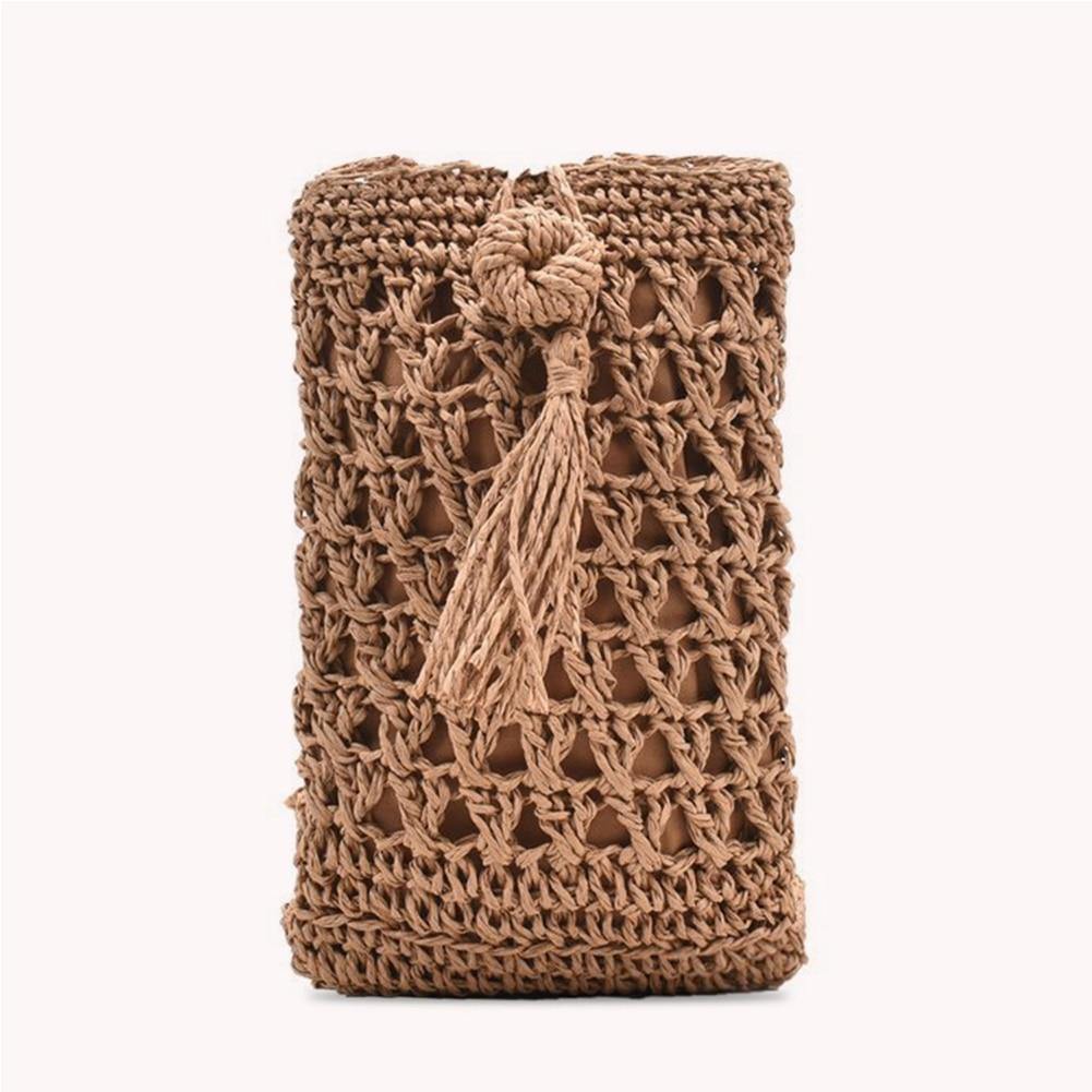 Ladies Vintage Straw Rope Summer Vacation Travel Woven Small Crossbody Bags - Simpleaholic