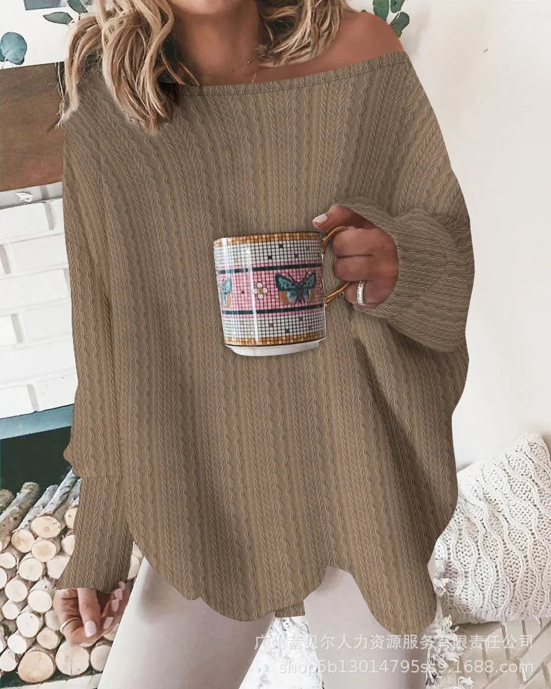 Slim Hollow Round Neck Sweater - 2023 Autumn/Winter Collection
